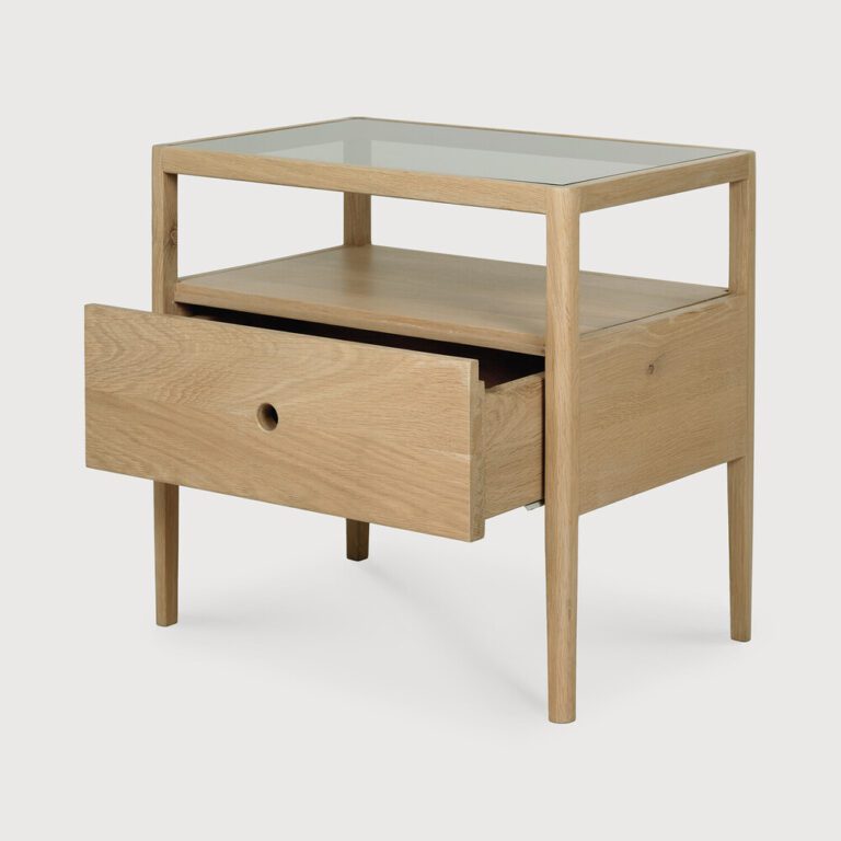 Image of a Natural Oak Bedside Table